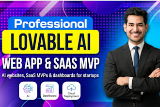build lovable ai website, web app, saas mvp for business and startup