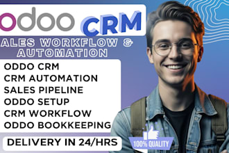 do oddo crm setup, pipeline automation and sales workflow automation