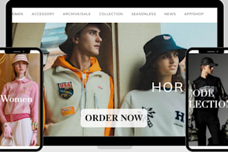 design luxury apparel clothing store, clothing website and fashion shopify store
