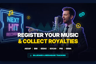 do music registration on ascap bmi sesac socan prs gema billboard mediabase