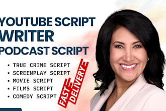 be your true crime podcast script writer youtube script true crime script writer