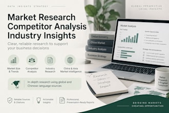 conduct market, competitor, and industry research for your business