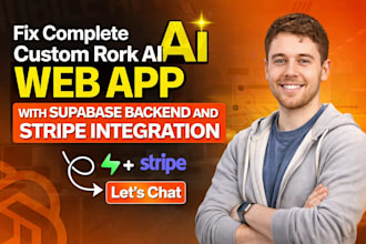 build fix custom rork ai app lovable v0 web app supabase backend api integration