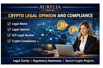 prepare legal opinion, legal memo, crypto project   crypto compliance, ico legal