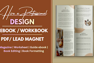design canva magazine layout, workbook guide, worksheet, booklet canva ebook kdp