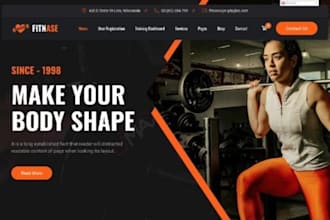 design fitness shopify store, gym website, yoga, health shopify store