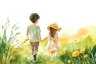 do watercolor illustration and watercolor art