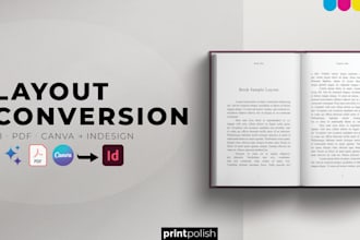 convert your canva, PDF, or ai image to indesign