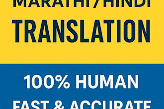 do fast data entry and english to marathi hindi translation