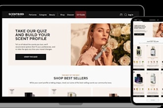 design perfume store, perfume website fragrance store perfume dropshipping store