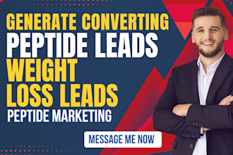 generate converting peptide leads, weight loss leads, peptide marketing