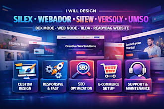 design silex webador versoly umso box mode web node tilda readymag website