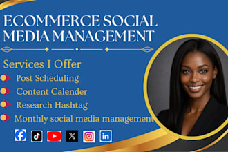be your ecommerce virtual assistant social media manager and content creator