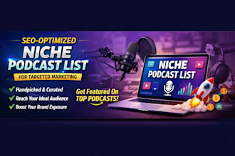 do SEO optimized niche podcast list for targeted marketing