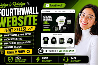 design and setup your fourthwall merch store for creators