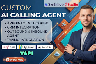 build n8n ai voice agent, ai calling agent, vapi, and retell ai voice bot