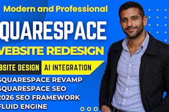 design a high converting squarespace website with 2026 SEO and ai integration