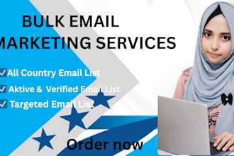 do bulk email marketing and email blasting service