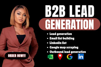 do b2b lead generation, lead scraping and email list building