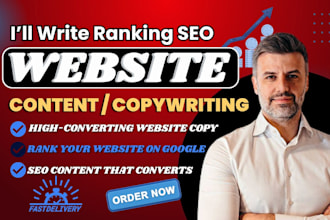 write SEO website content, content writer and website copywriting that converts