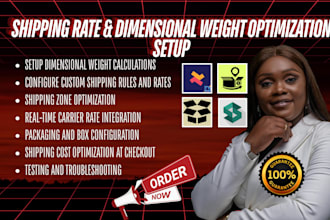 shopify shipping rate and dimensional weight optimization shipx boxify shipzip