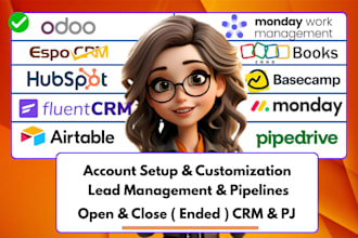 automate fluent crm monday workmanagement hubspot crm odoo erp basecamp airtable