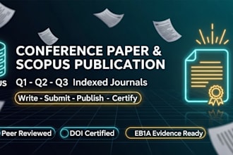 write publish conference paper, scopus indexed journal article for eb1a niw