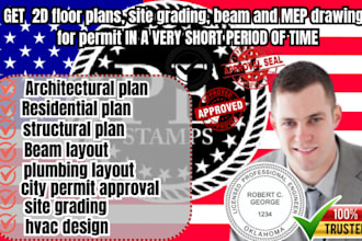 create architectural plans structural drawing mep designs by a licensed engineer