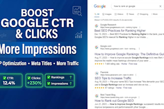 boost your website serp CTR and increase organic keyword traffic