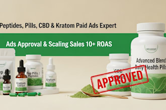 run peptide ads cbd campaign approval smoke ads supplement