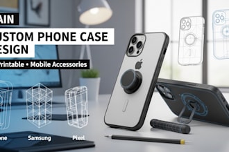 design custom smartphone case, rugged phone cover, magnetic holder