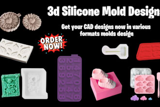 make 3d silicone mold, injection mold, slip casting mold, 3d cad model, stl file