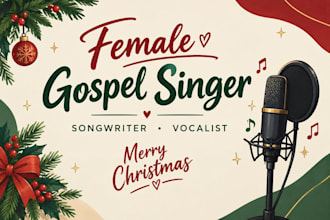 your female gospel singer for christmas song christian gospel songwriter vocal