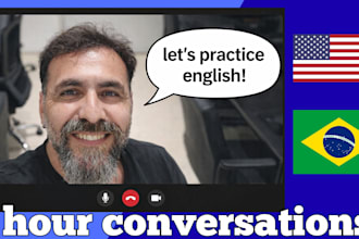 practice english with you, conversation only, not lessons