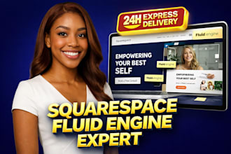 design a high converting squarespace website for coaches using fluid engine