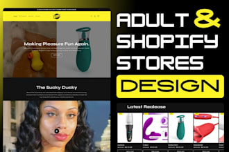 build a high converting adult shopify store and adult toy store on shopify