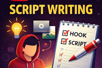 write engaging youtube scripts for storytelling and faceless videos