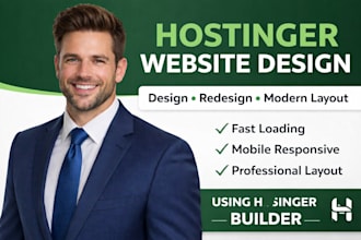 design or redesign a hostinger website using hostinger builder