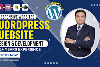 develop a wordpress website with elementor and woocommerce