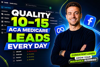 generate leads via facebook ads, insurance leads, medicare leads