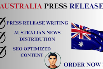 write and publish an australia press release to top australian news sites