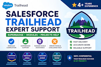 help with salesforce trailhead challenges and super badges