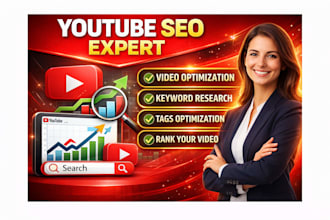 do youtube SEO, video optimization, and keyword research to rank your video