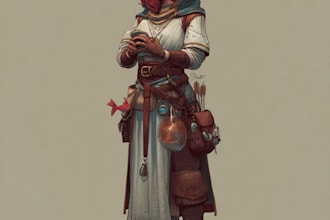 paint dnd character art and rpg character design