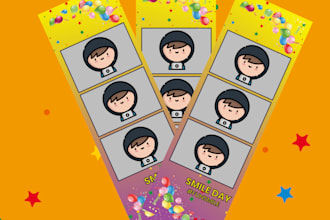 design strip photobooth frame template for fun