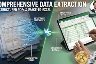 do data extraction data cleaning pdf to excel ocr
