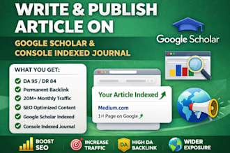 write and publish research article to google scholar and scopus indexed journal