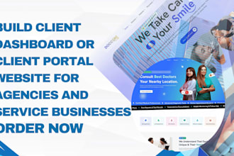 build client dashboard or client portal website for agencies and service busines