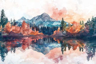 paint landscapes in watercolor