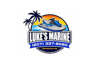 create creative and good looking jet ski logo design